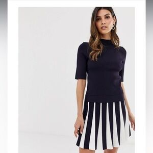Ted Baker Hethia Pleat Knit Dress